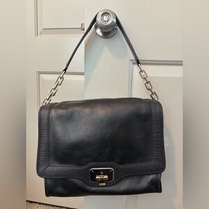 Black Leather Shoulder Bag
